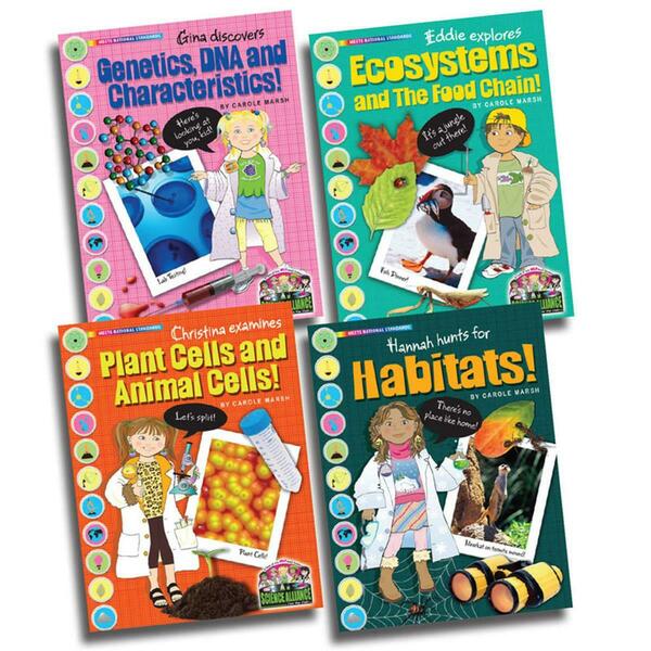 Gallopade Science Alliance Life Science Titles Pack of 4 GALSPSAPLIFEKS